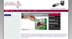 Desktop Screenshot of embeddedacoustics.com